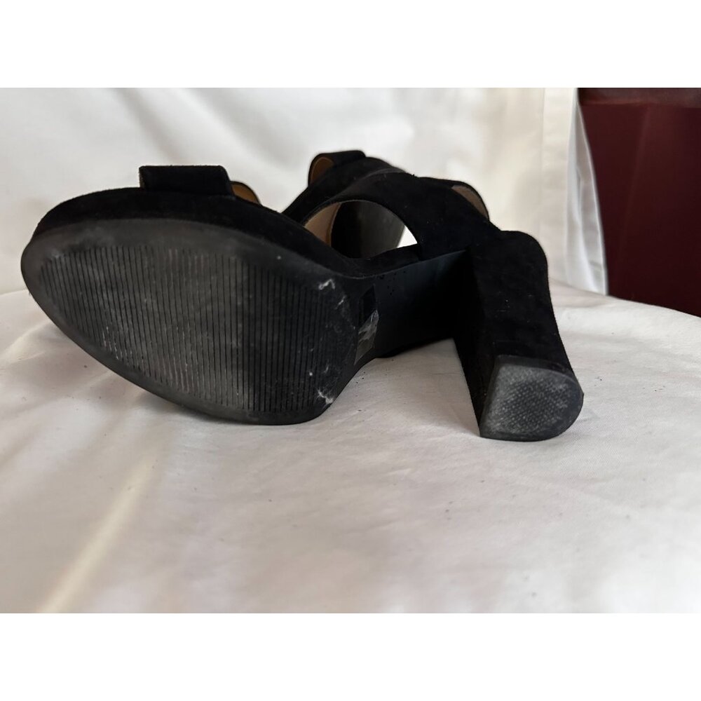 Report Black Suede Platform Sandals - Picture 5 of 7